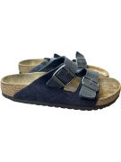 BIRKENSTOCK Σανδάλια Δερμάτινα Casual Με Λογότυπο Μαύρο Unisex 40