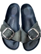 BIRKENSTOCK SANDALS MINIMAL OLIVE UNISEX PRE OWNED