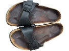 BIRKENSTOCK SLIDES MINIMAL BLACK UNISEX PRE OWNED EU 37