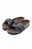 BIRKENSTOCK SLIDES MINIMAL BLACK UNISEX PRE OWNED EU 37