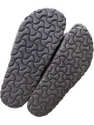 Birkenstock Slide Sandals Classic Buckle Leather Brown Unisex EU 36