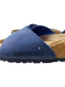 Birkenstock Σανδάλια Slide Classic Buckle Δερμάτινα Μπλε Unisex EU 38
