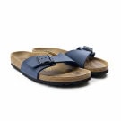 Birkenstock Σανδάλια Slide Classic Buckle Δερμάτινα Μπλε Unisex EU 38