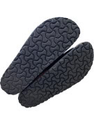 Birkenstock Σανδάλια Slide Classic Buckle Δερμάτινα Μεταλλικό Γκρι Unisex EU 40