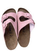 BIRKENSTOCK SANDALS MINIMAL PINK WOMEN PRE OWNED EU 39