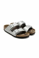 BIRKENSTOCK SANDALS MINIMAL SILVER UNISEX PRE OWNED EU 39