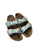 BIRKENSTOCK SLIDES GRAPHIC OFF WHITE UNISEX PRE OWNED EU 36