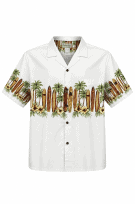 BISBISHOP ΠΟΥΚΑΜΙΣΟ HAWAIIAN VINTAGE ΛΕΥΚΟ ΑΝΤΡΙΚΟ PRE OWNED XL