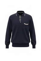 BLUE EAGLE LES COPAINS ΠΛΕΚΤΟ POLO ΚΛΑΣΙΚΟ NAVY ΑΝΤΡΙΚΟ PRE OWNED XL