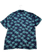 BLUE HARBOUR CAMICIA HAWAIIANA TROPICAL NAVY UOMO PRE OWNED L