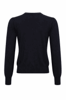 BLUMARINE KNIT SWEATER EMBROIDERED BLACK WOMAN PRE OWNED S