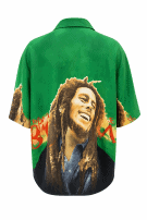 Y2K BOB MARLEY GRAPHIC SHIRT GREEN ΑΝΤΡΙΚΟ PRE OWNED XL