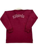 BOB STEWART RUGBY SHIRT CLASSIC BURGUNDY MENS PRE OWNED M