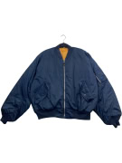 BOMBER JACKET VINTAGE ΜΠΛΕ ΑΝΔΡΙΚΟ M