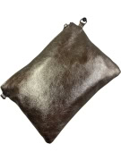 BORSE IN PELLE METALLIC BRONZE CLUTCH BAG WOMEN'S