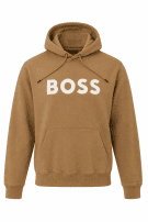 BOSS HOODIE STREETWEAR BROWN MEN PRE OWNED S