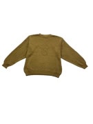 BOSS HUGO BOSS Pullover in maglia vintage con logo kaki da uomo L