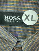 BOSS HUGO BOSS ΠΟΥΚΑΜΙΣΟ CLASSIC ΡΙΓΕ ΑΝΘΡΑΚΙ ΑΝΤΡΙΚΟ PRE OWNED XL