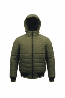 BOSS Giubbotto Puffer Casual con Cappuccio Cachi da Uomo S