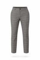BOSS PANTALONI A RIGHE GREY UOMO PRE OWNED M