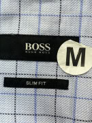 BOSS CAMICIA CLASSIC AZZURRA A QUADRI UOMO PRE OWNED M