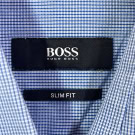 BOSS ΠΟΥΚΑΜΙΣΟ MINIMAL ΜΠΛΕ ΑΝΤΡΙΚΟ PRE OWNED