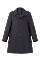 VINTAGE COAT 90S  GREY PLAID WOMEN PRE OWNED