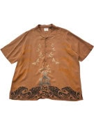 [BRAND] RETRO SHIRT BROWN MEN PRE OWNED XL