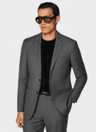 90s BRIAN BARRY SUIT MINIMAL GREY MEN PRE OWNED S