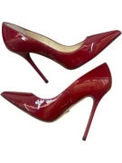 BUFFALO LONDON PUMPS MINIMAL RED WOMEN PRE OWNED EU 37