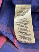 BURBERRY BRIT ΠΟΥΚΑΜΙΣΟ CLASSIC CHECK NAVY ΡΟΖ ΑΝΤΡΙΚΟ PRE OWNED S