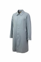 BURBERRY 90s RAINCOAT MINIMAL LIGHT BLUE MENS PRE OWNED