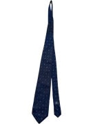 BURBERRY LONDON TIE CLASSIC NAVY MENS PRE OWNED