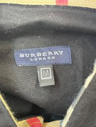 BURBERRY LONDON ΜΑΚΡΥΜΑΝΙΚΟ ΠΟΥΚΑΜΙΣΟ ΚΕΝΤΗΜΕΝΟ ΜΑΥΡΟ ΑΝΤΡΙΚΟ PRE OWNED M