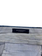 Burberry London Chino Trousers Denim Fabric with Pleats Blue Men XXXL