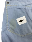 BURBERRY LONDON PANTALONE CHINO CON FODERA VINTAGE CHECK CELESTE DA UOMO L
