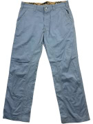 BURBERRY LONDON PANTALONE CHINO CON FODERA VINTAGE CHECK CELESTE DA UOMO L