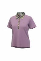 BURBERRY LONDON POLO SHIRT CLASSIC LILLA DONNA PRE OWNED M