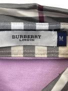 BURBERRY LONDON POLO SHIRT CLASSIC LILLA DONNA PRE OWNED M