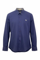BURBERRY LONDON ΠΟΥΚΑΜΙΣΟ ΚΛΑΣΙΚΟ NAVY ΑΝΤΡΙΚΟ PRE OWNED L