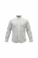 BURBERRY LONDON SHIRT MINIMAL OFF WHITE MENS PRE OWNED M