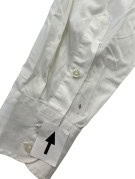 BURBERRY LONDON SHIRT MINIMAL OFF WHITE MENS PRE OWNED M