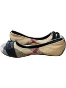 BURBERRY BALLERINE NOVA CHECK CON FIBBIA DETTAGLI FINI MARRONE DONNA 28