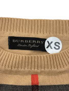 BURBERRY ΠΛΕΚΤΟ ΚΟΝΤΟΜΑΝΙΚΟ CLASSIC ΜΠΕΖ ΓΥΝΑΙΚΕΙΟ PRE OWNED XS