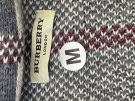 BURBERRY KNIT OUTERWEAR GRAPHIC GREY WOMEN PRE OWNED M