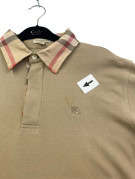 BURBERRY POLO SHIRT CLASSIC BEIGE MEN PRE OWNED L