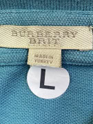 BURBERRY POLO SHIRT MINIMAL ΜΠΛΕ ΑΝΤΡΙΚΟ PRE OWNED L