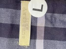 BURBERRY SHIRT CHECKED BLUE MENS PRE OWNED L
