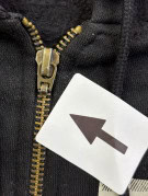 BURBERRY FELPA ZIP CON CAPPUCCIO GRAPHIC NERA DONNA PRE OWNED S