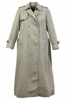 BURBERRYS TRENCH COAT VINTAGE BEIGE WOMENS PRE OWNED L